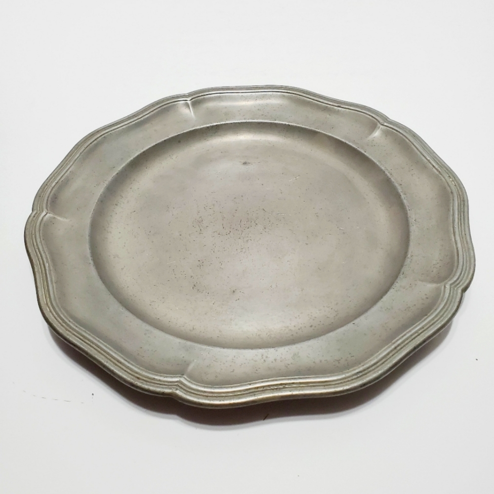 Konigsberg Pewter Charger Plate From 1790 Feinzin Silver Pewter Prussian Made